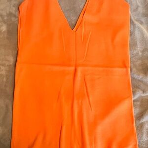 Talbots Bright Orange Knit Top